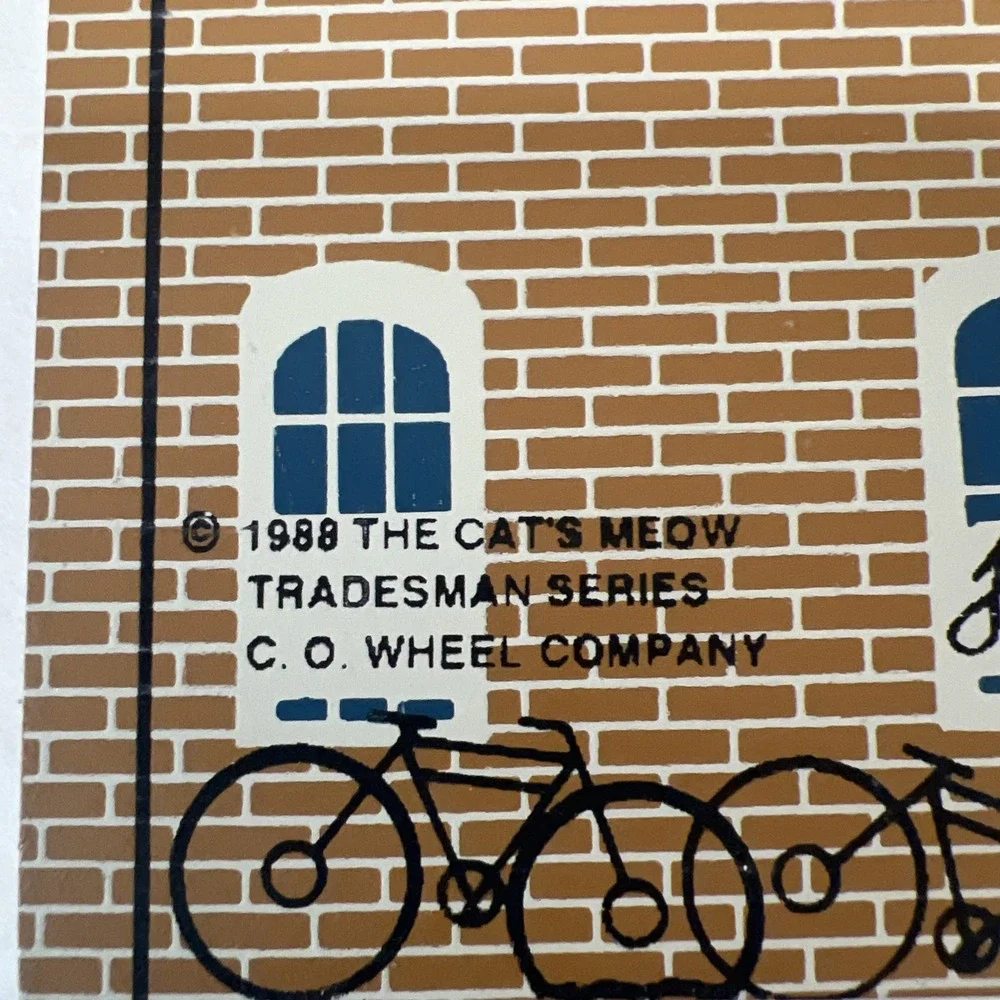 1988 The Cat's Meow Tradesman Series C.O. Wheel Company Street Sign 